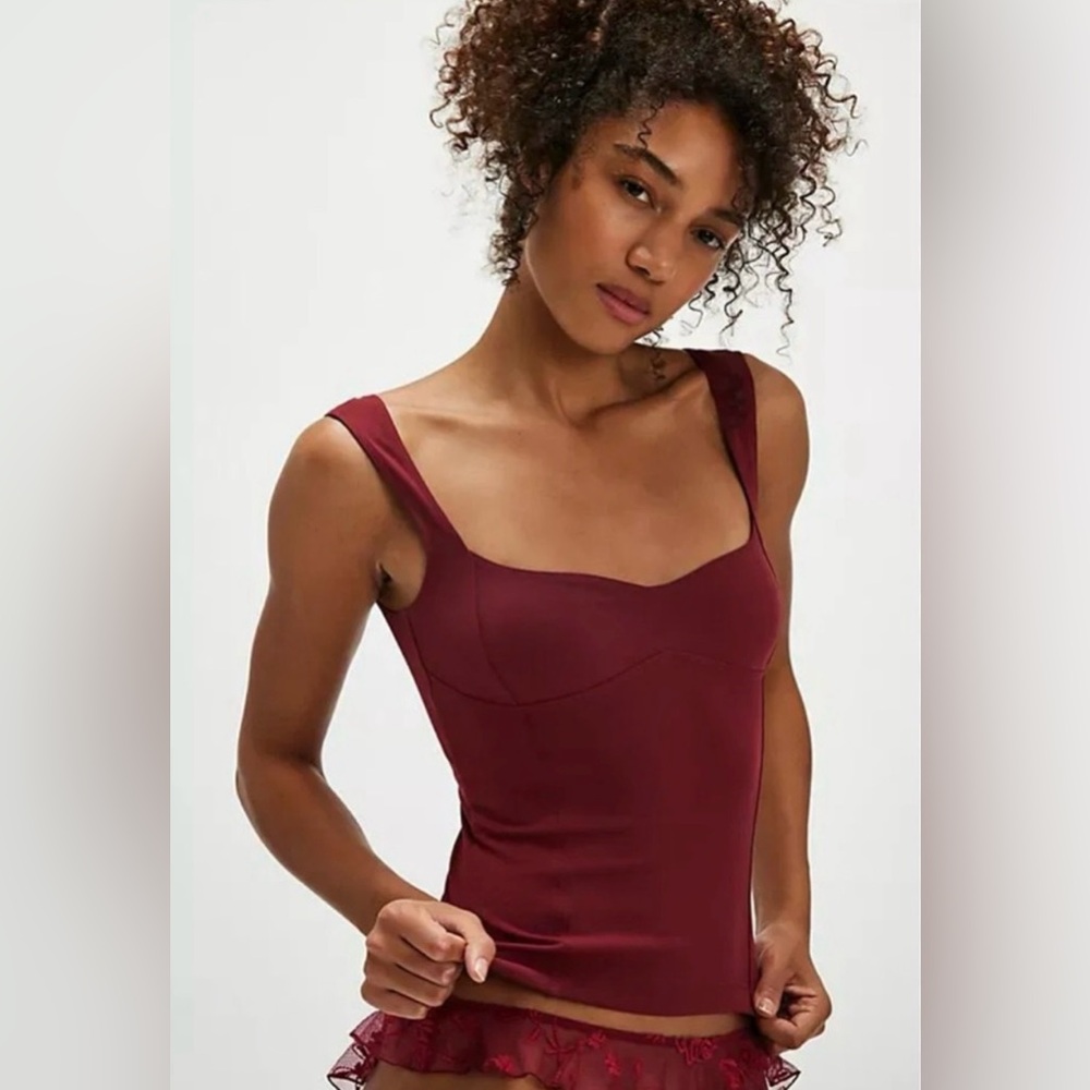 Free People Intimately Somewhere Sometime Cami  Size L NWOT